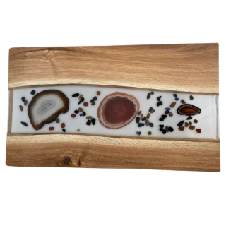 Epoxidový podnos "Mineralis – poklady země"